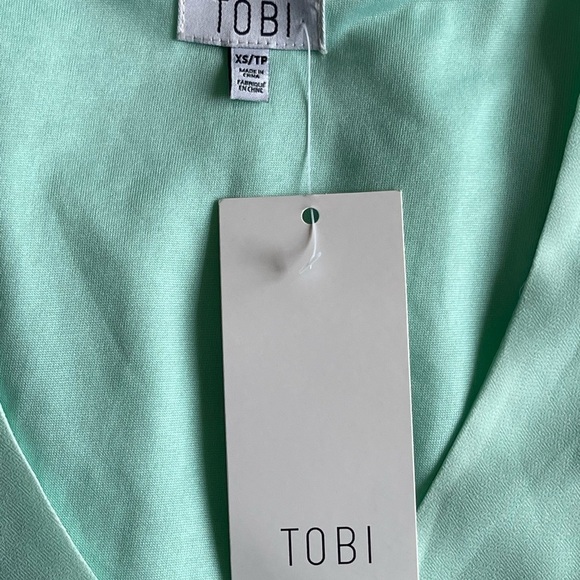 Tobi Woman’s Size XS Mint Green Cold Shoulder Dress NWT - Picture 11 of 11